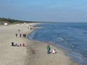 Sonnenschein auf dem Ostseestrand zwischen Zinnowitz und Trassenheide.