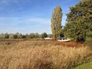 Schmalste Stelle der Insel Usedom: Hafen an der Rieck.