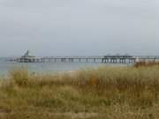 Kaiserbad Heringsdorf auf Usedom: Dne, Strand und Seebrcke.