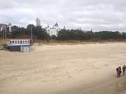 Richtung Ostseebad Trassenheide: Am Strand von Zinnowitz.