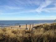 Ostseebad Heringsdorf auf Usedom: Der feine Graupel ist verschwunden.