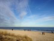 Schne Farbigkeit: Ostseestrand des Kaiserbades Heringsdorf.