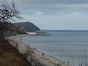 Seltener "Sonnenfleck": Ostseestrand von Klpinsee.