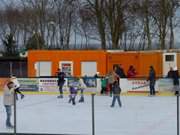 Winterersatz: Eisbahn im Ostseebad Heringsdorf auf Usedom.