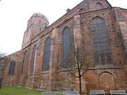 Sanierung des Sockels: Die Kirche Sankt Petri zu Wolgast.