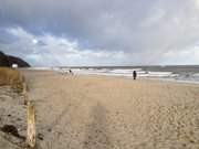 Blick zum Streckelsberg Richtung Koserow: Ostseestrand von Klpinsee.