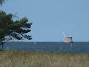 Knstliche Insel: Der 1000-m-Punkt von Peenemnde.