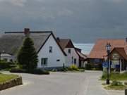 Nach Wochen der erste Regen: Das Dorf Loddin auf Usedom.