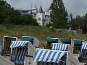 Der Sturm lockt nicht viele Urlauber auf den Zinnowitzer Strand.