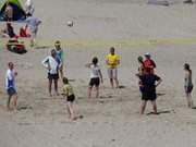 Sport am Ostseestrand: Das Bernsteinbad ckeritz auf Usedom.