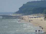 Usedomer Seebad ckeritz: Der Sandstrand in Richtung Bansin.