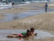 Planschen im warmen Wasser: Urlaub auf Usedom.