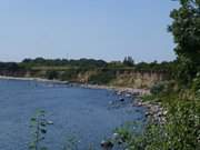 Steinig: Die Ostkste der Insel Greifswalder Oie.