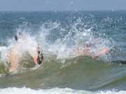 Urlaub auf Usedom: Baden mit der ganzen Familie.