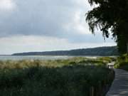 Sanft geschwungen: Der Ostseestrand des Seebades Lubmin.