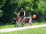 Mit dem Fahrrad an den Ostseestrand: Zwischen Koserow und Zempin.