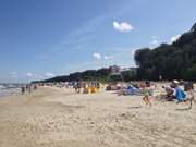 Der Sandstrand des Bernsteinbades ckeritz auf Usedom.