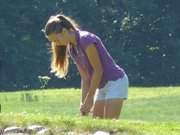 Jugend golft: Das Golfspiel bei Korswandt auf Usedom lernen.