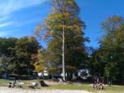 Sandstrand am Wolgastsee: Korswandt im Usedomer Hinterland.