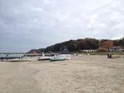 Koserow auf Usedom: Fischerboote an der Seebrcke.