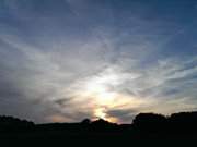 Abendsonne ber Usedom: Herbst auf der Inselmitte.