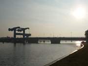 "Das blaue Wunder": Die Brcke zur Insel Usedom.