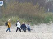 Ostseebad Koserow auf Usedom: Strandspaziergang im November.