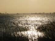 Seebad Zempin auf Usedom: Blick ber das Achterwasser.