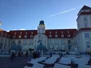 Auf dem Kurplatz: Strandpromenade des Ostseebades Binz.