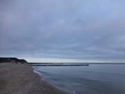 Blick nach Koserow: Ostseestrand von Stubbenfelde.