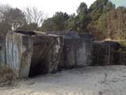 Westlich des Swinemnder Hafens: Bunker aus dem II. WK.