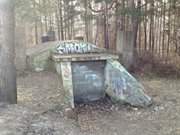 Vermauert: Alte Bunker westlich des Hafens von Swinemnde.