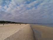 Wanderung ber den Ostseestrand zwischen Ahlbeck und Swinemnde.