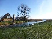 Der Hafen von Stolpe: Fischerhafen am Stettiner Haff.