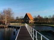 Januar auf Usedom: Achterwasserhafen des Seebades ckeritz.