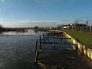 Hafen im Winter: Das Usedomer Seebad Loddin am Achterwasser.