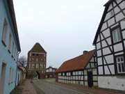 Die Stadt Usedom: Pfarrhaus und Anklamer Tor.