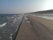 Winterurlaub am Meer: Auf dem Strand von Karlshagen.