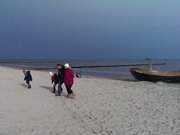 Der Sandstrand von Klpinsee: Inselmitte Usedoms.