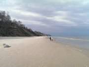 Unendlicher Sandstrand der Insel Usedom: Von ckeritz nach Klpinsee.