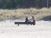 Ruhepltzchen auf dem Strand: Bernsteinbad ckeritz.