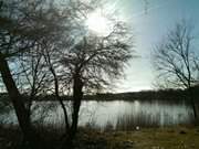 Seebad Loddin auf Usedom: Blick ber den Klpinsee.