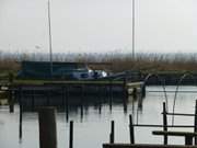 Warten auf die erste Tour: Boot im Koserower Hafen.