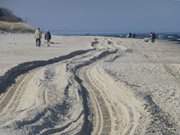 Zempin auf Usedom: Der weie Ostseestrand.