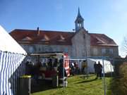 Schloss Pudagla: Turm und Glocke werden eingeweiht.