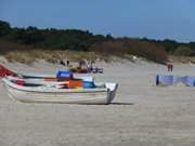 Ostseebad Trassenheide auf Usedom: Fischerboote.