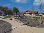 Promenadenplatz: Neue Strandpromenade von Klpinsee auf Usedom.