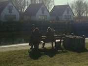 Am Hafen sitzen: Auf der Halbinsel Lieper Winkel.