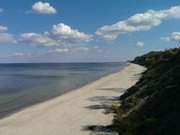 Richtung ckeritz und Bansin: Usedomer Ostseestrand.