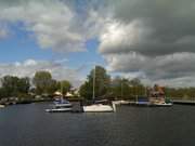 Fischerdorf ckeritz auf Usedom: Der Hafen am Achterwasser.